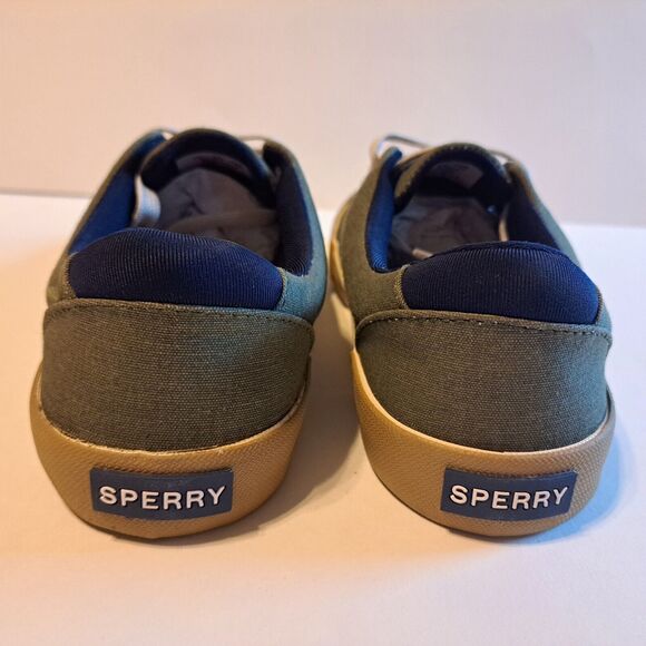Sperry Unisex Child Harbor Tide Washable Sneaker Olive Green Kids Size 1.5 M US - Picture 4 of 14